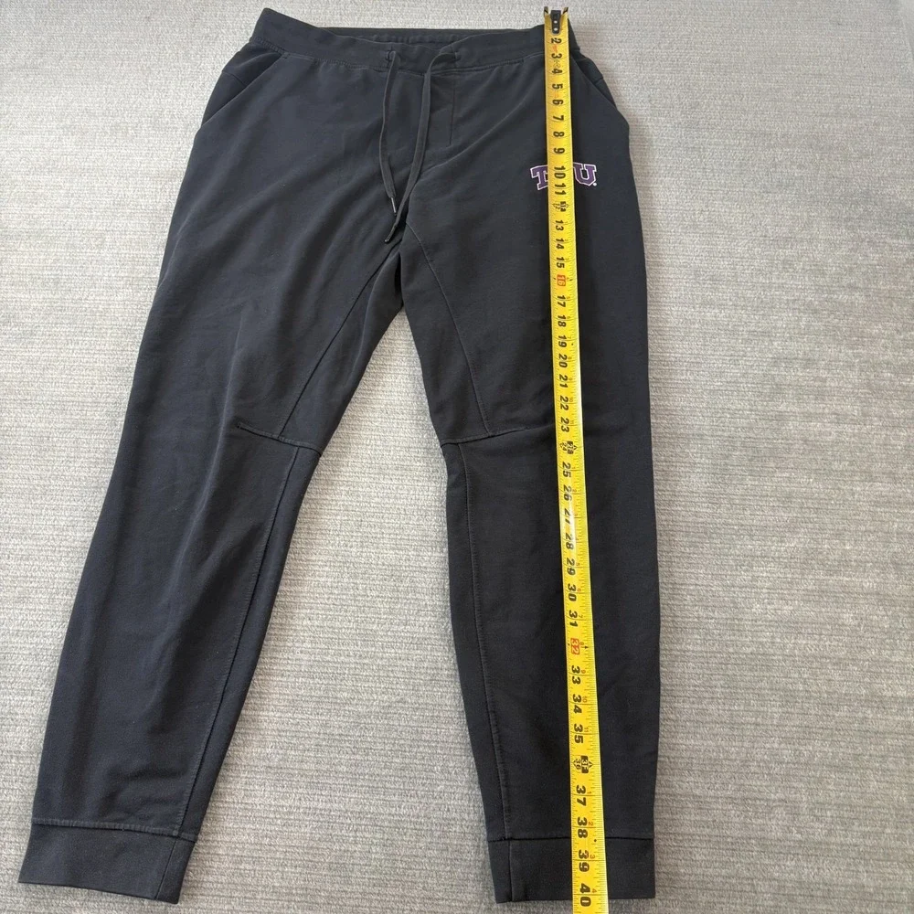 Lululemon Soft Jersey Jogger Men L Black Texas Christian University TCU Athletic